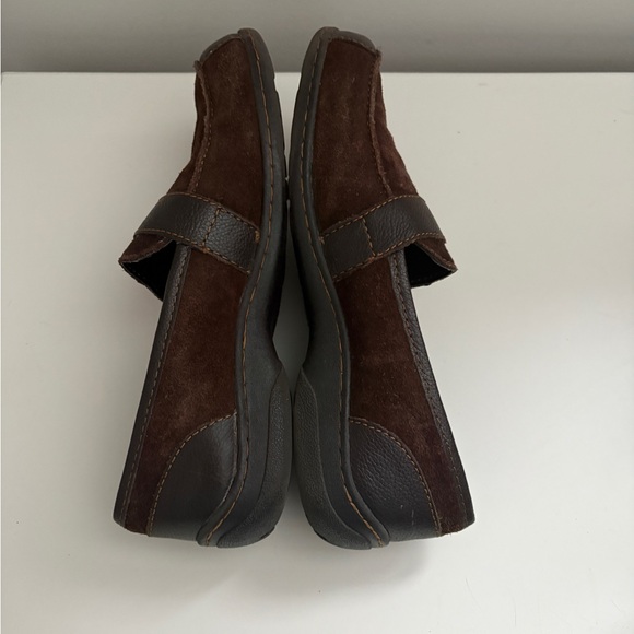 b.o.c Jami Brown Suede Leather Loafers Moc Toe Slip On Womens Size 9 US 40.5 EU - Picture 5 of 9